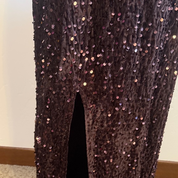 Baltic Born Sequin Maxi Dress in Deep Brown - Picture 4 of 10